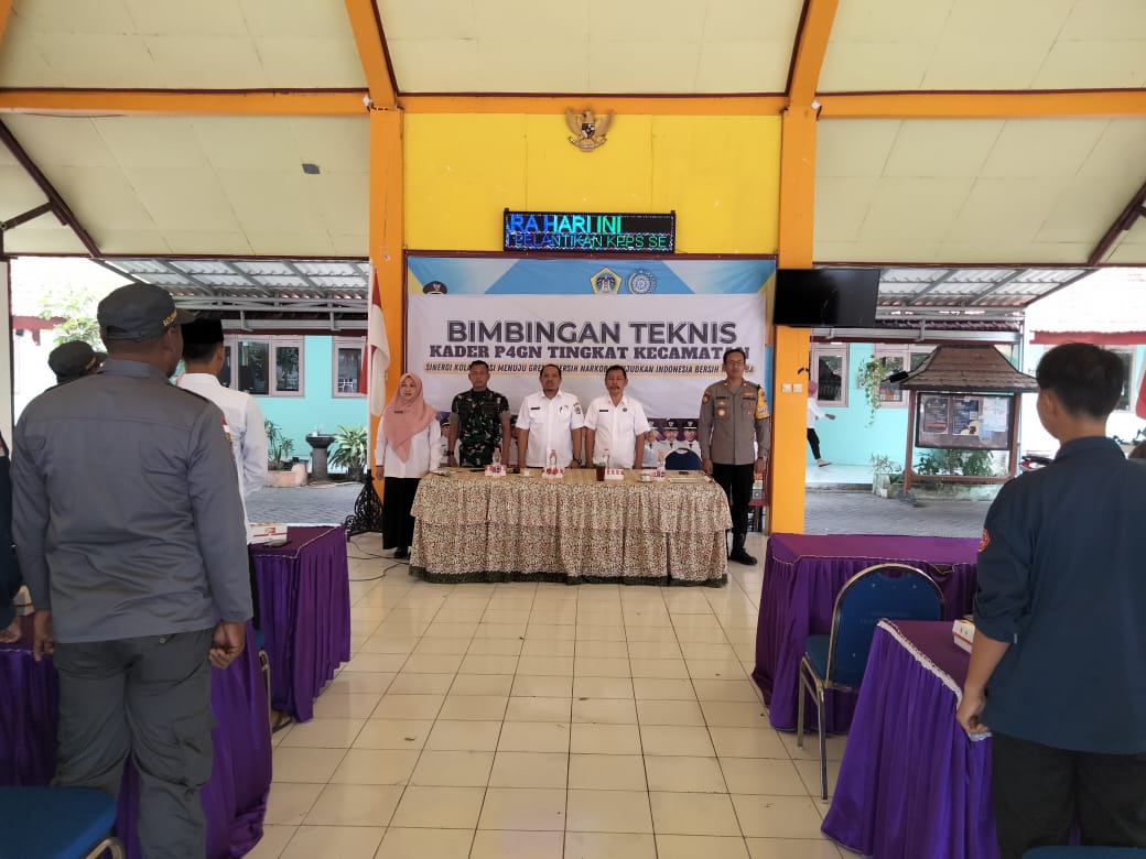 Acara Pengendalian dan Keamanan Lingkungan serta Bintek Kader P4GN di Kecamatan Ujungpangkah