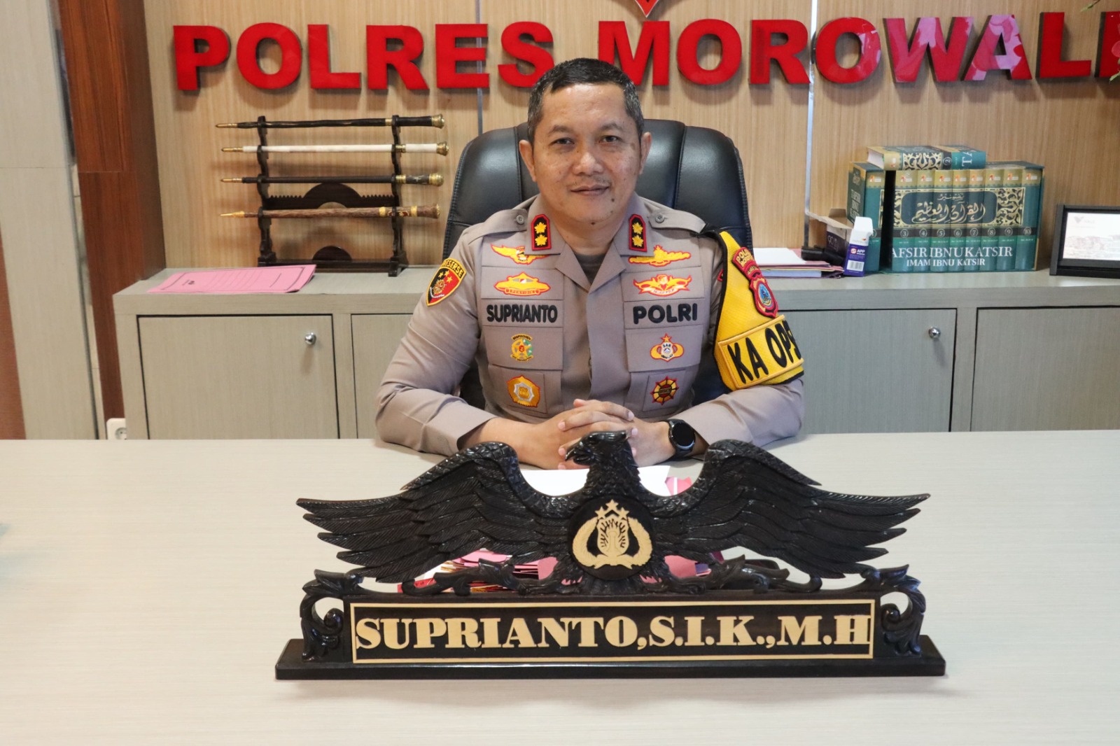 Kapolres Morowali Imbau Paslon Bupati dan Pendukung Jaga Kondusivitas Jelang Pilkada 2024