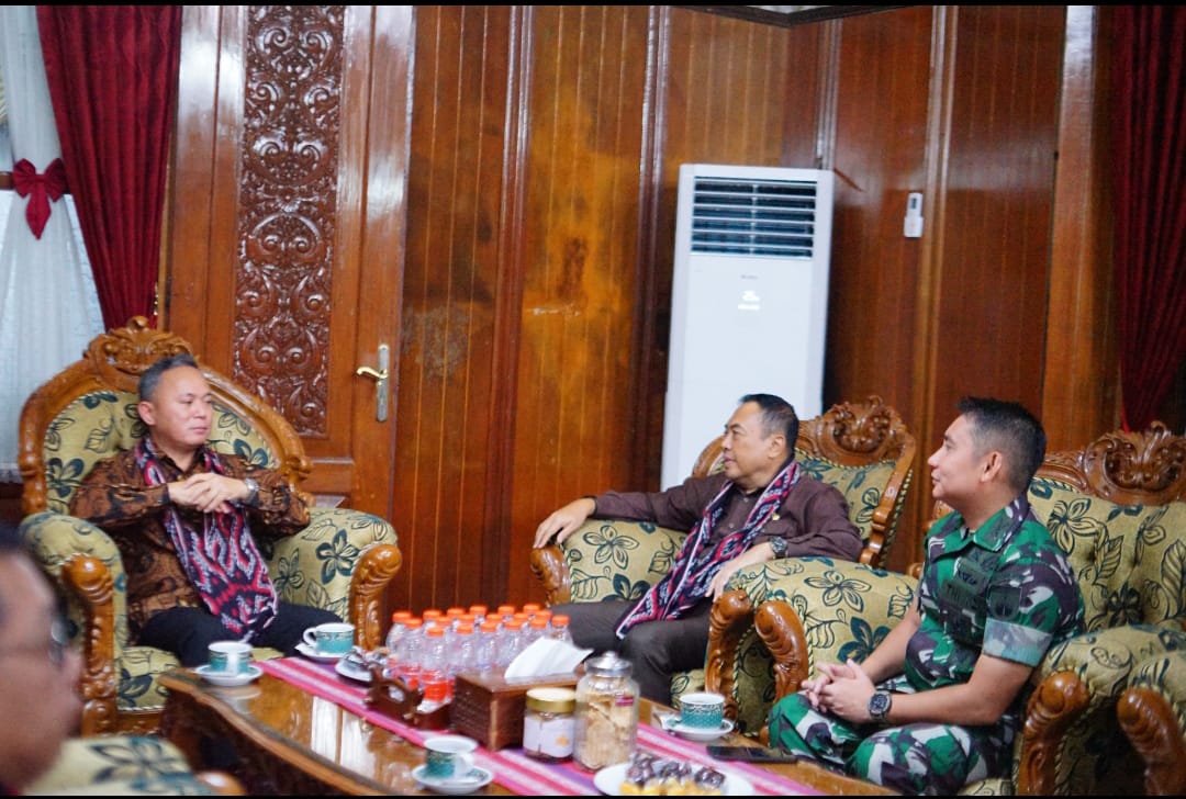 Dandim 0719/Jepara Letkol Arm Khoirul Cahyadi, SE dan PJ Bupati Sambut Kedatangan Wakil Menteri HAM  di Bumi Kartini