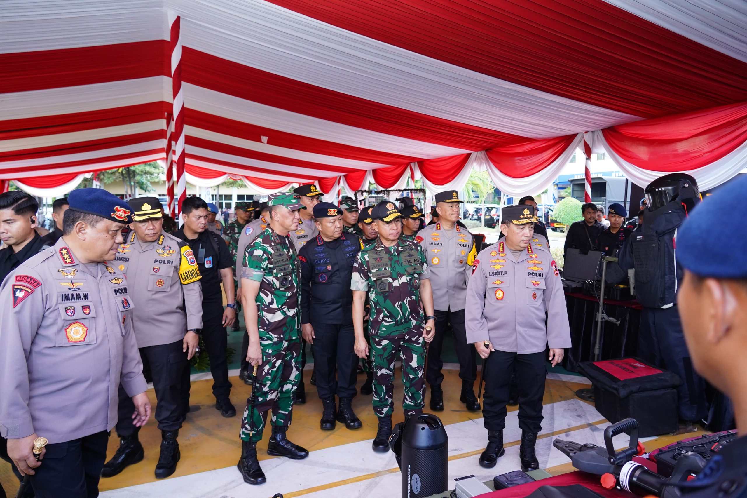 Mayjen TNI Rudy Saladin Dampingi Kunker Panglima TNI dan Kapolri di Surabaya