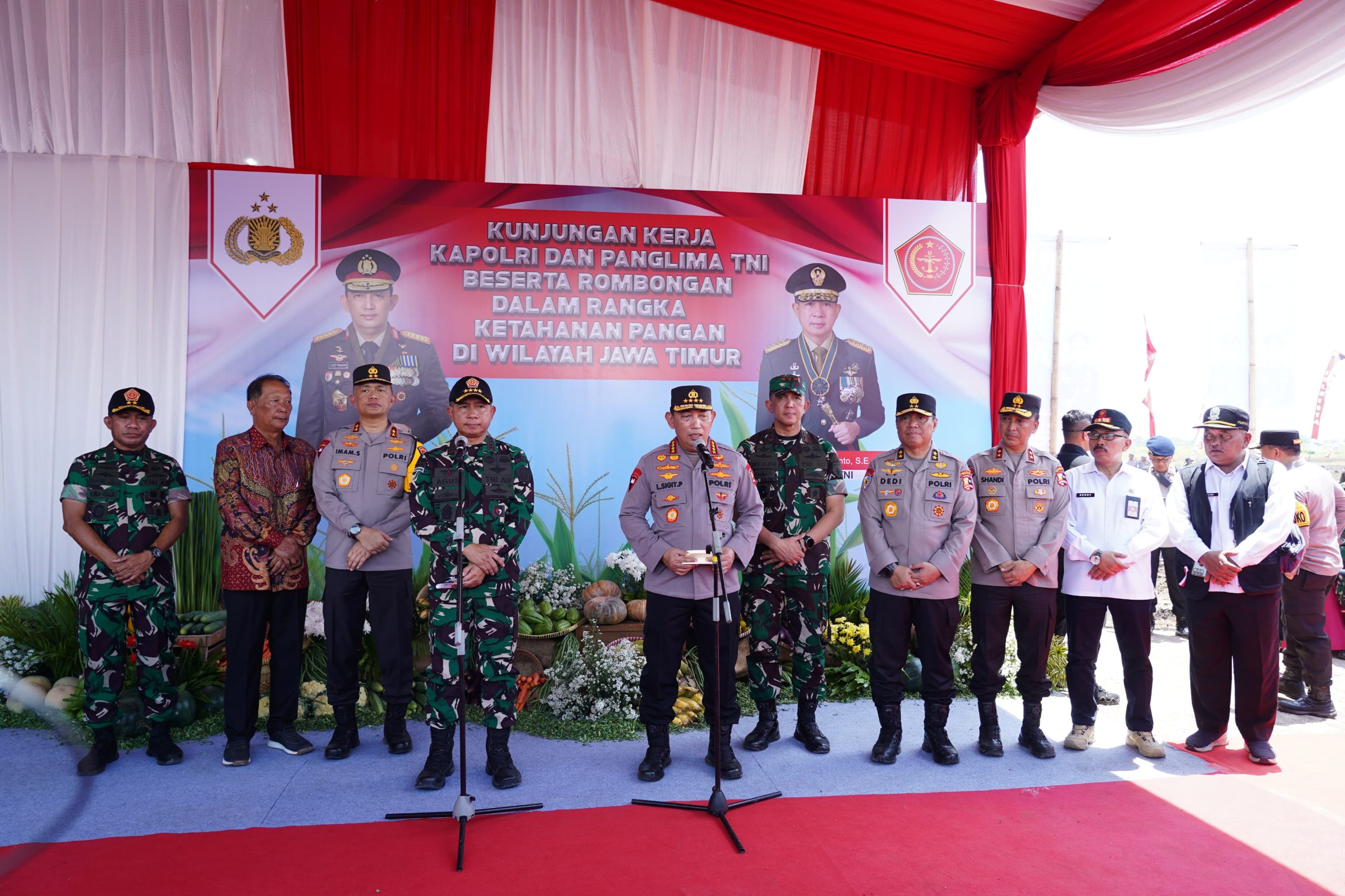 Pangdam Brawijaya Turut Serta Resmikan Program Gugus Tugas Polri Dukung Ketahanan Pangan