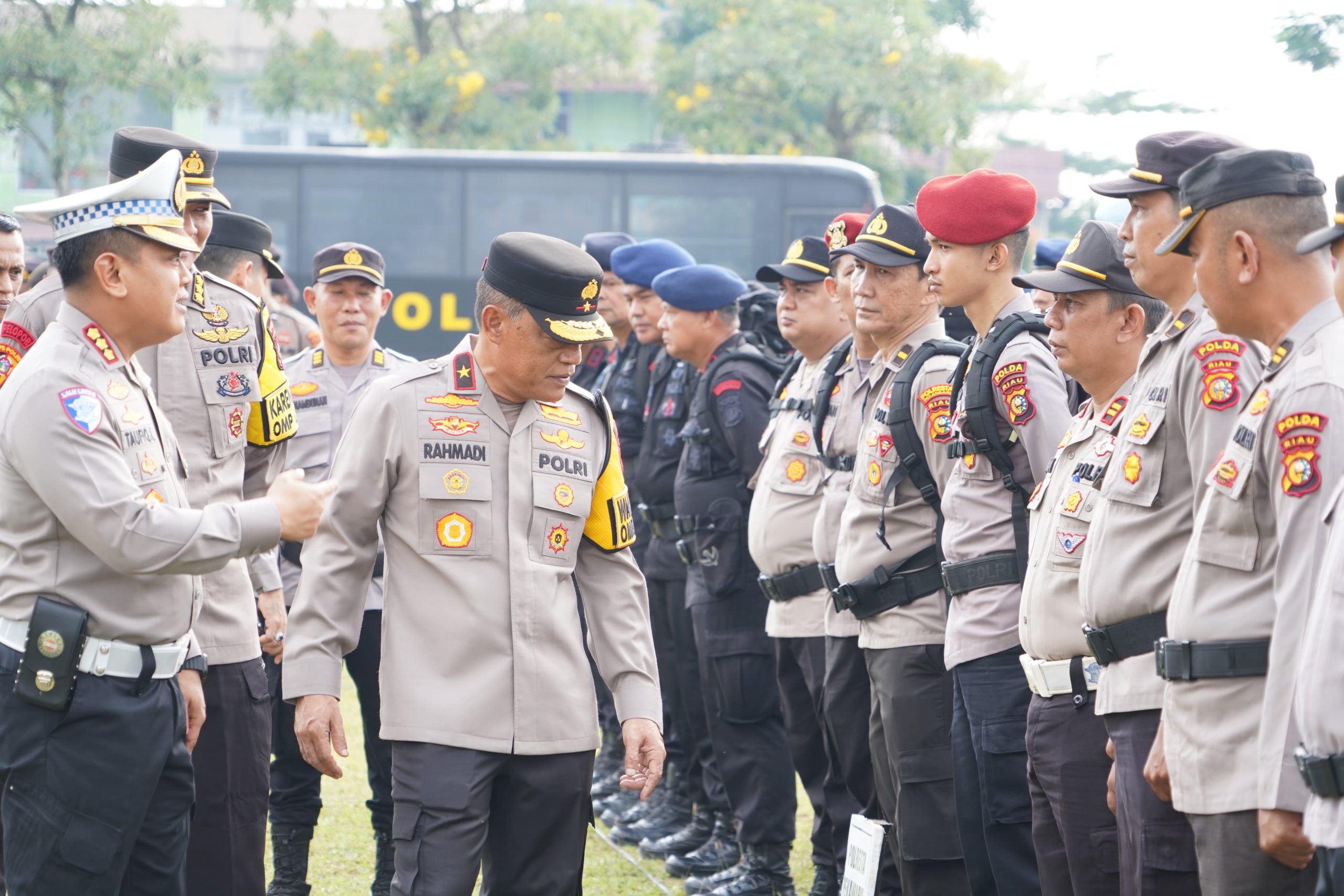 POLDA RIAU SIAP SUKSESKAN PILKADA RIAU 2024