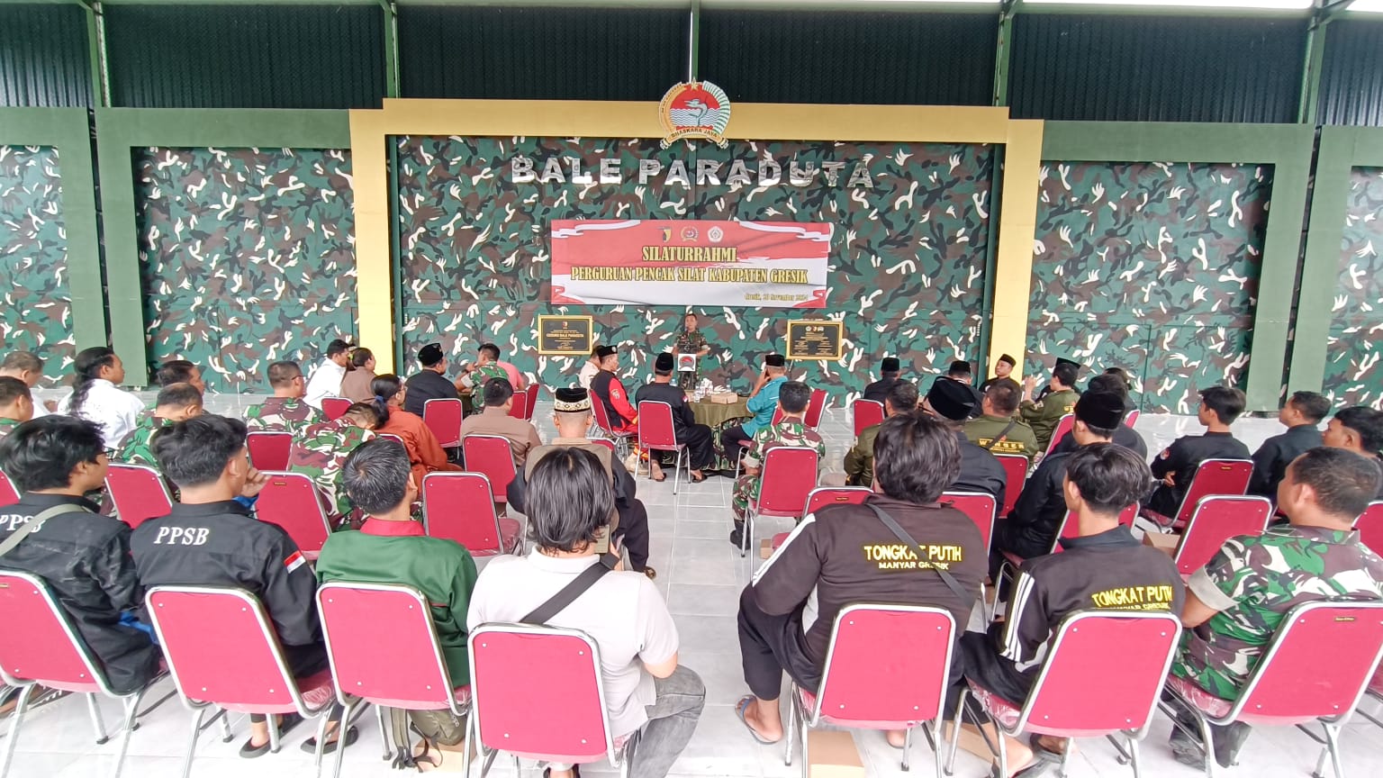 Silaturahmi Damai Perguruan Pencak Silat Se-Kabupaten Gresik di Kodim 0817/ Gresik