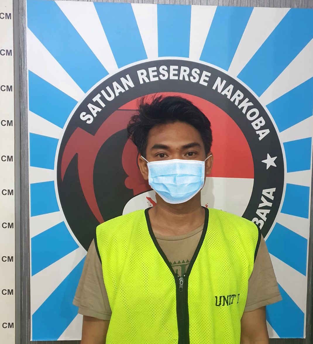 Satresnarkoba Polrestabes Surabaya Berhasil Tangkap Pengedar Narkotika Jenis Ekstasi