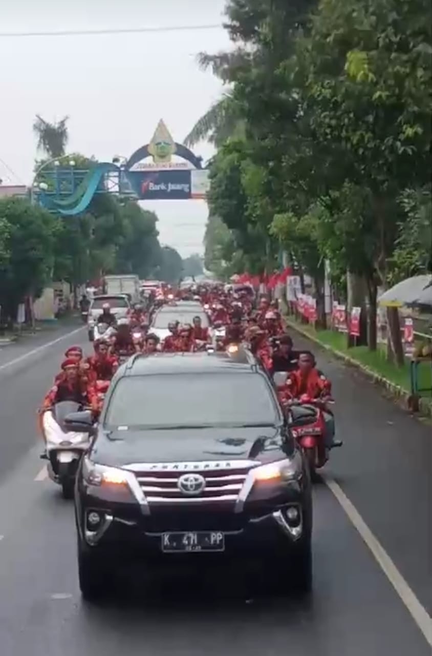 Organisasi Pemuda Pancasila Jepara Amankan dan Meriahkan  Kampaye Terbuka Paslon No Urut 2, Witiarso Utomo dan M Ibnu Hajar