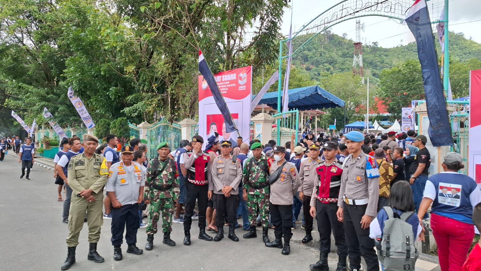 Polres Sibolga Super Ketat Kampanye Akbar Calon Walikota Dan Wakil Walikota Sibolga