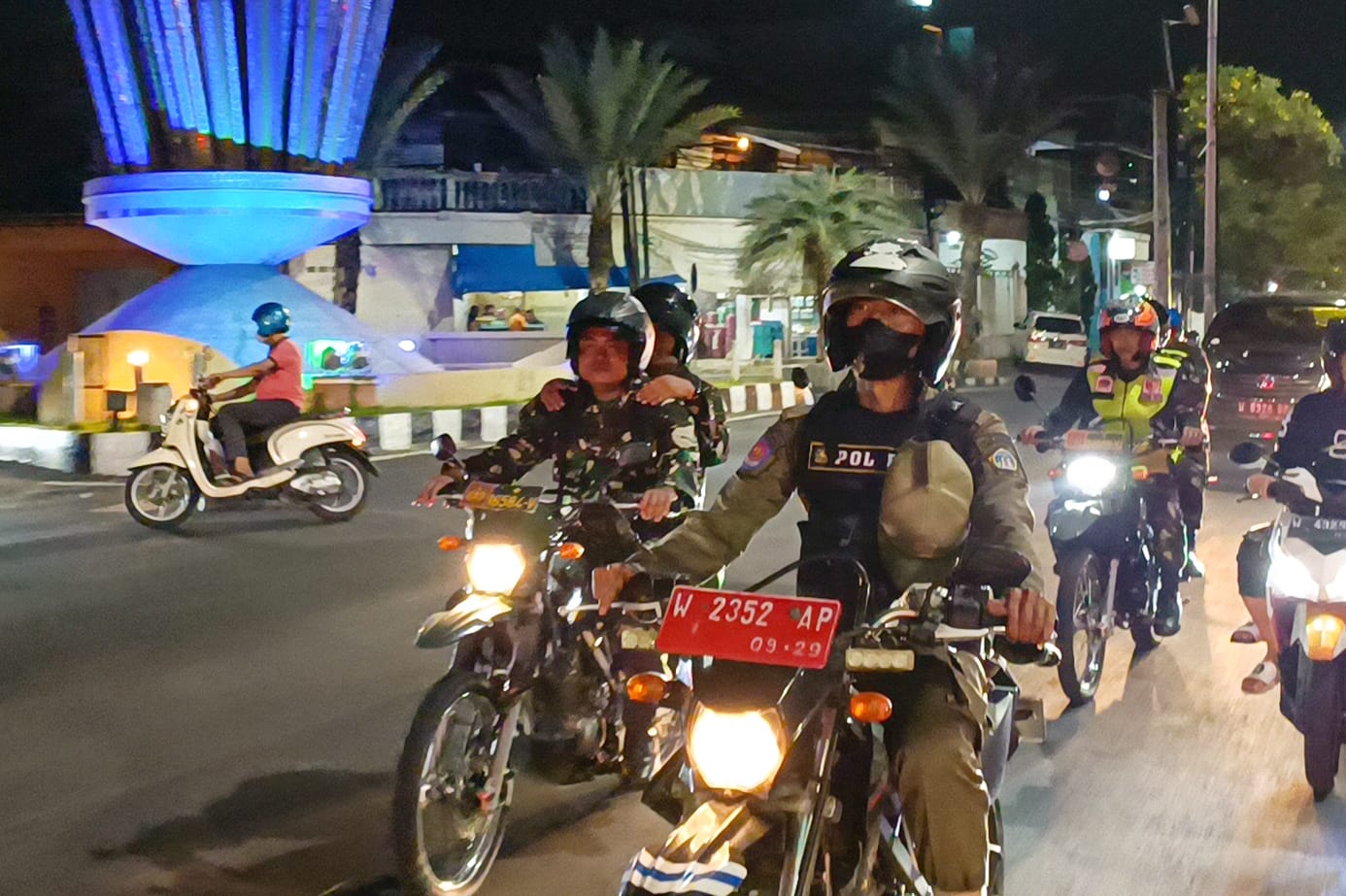 Kodim 0817/Gresik Gencarkan Patroli Wilayah Jelang Pilkada Serentak