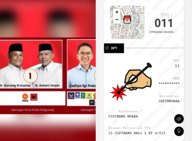 Pilkada Serentak 2024 Paslon 02 Egi Nyoblos Di Jakarta  
