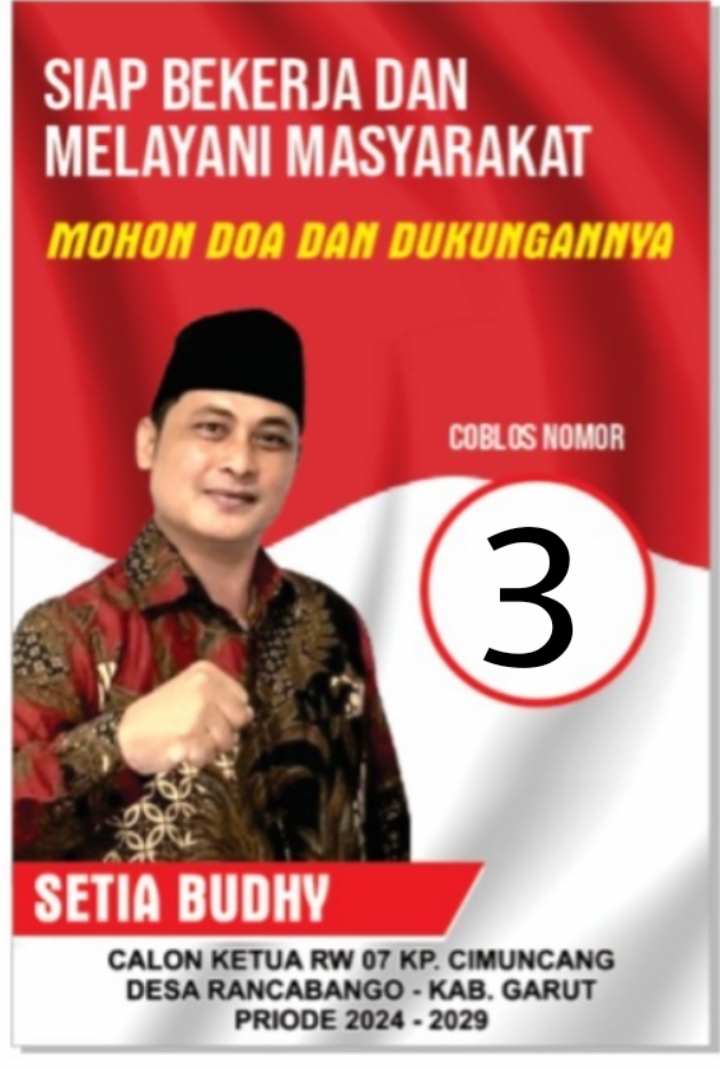 Setia Budhi, Calon Ketua RW 07 Kampung Cimuncang, Siap Bekerja untuk Warga
