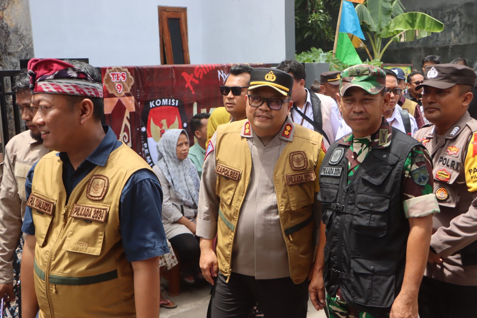 Pastikan Pemungutan Suara Berjalan Aman, Kapolres Tegal Kota Tinjau Pengamanan TPS