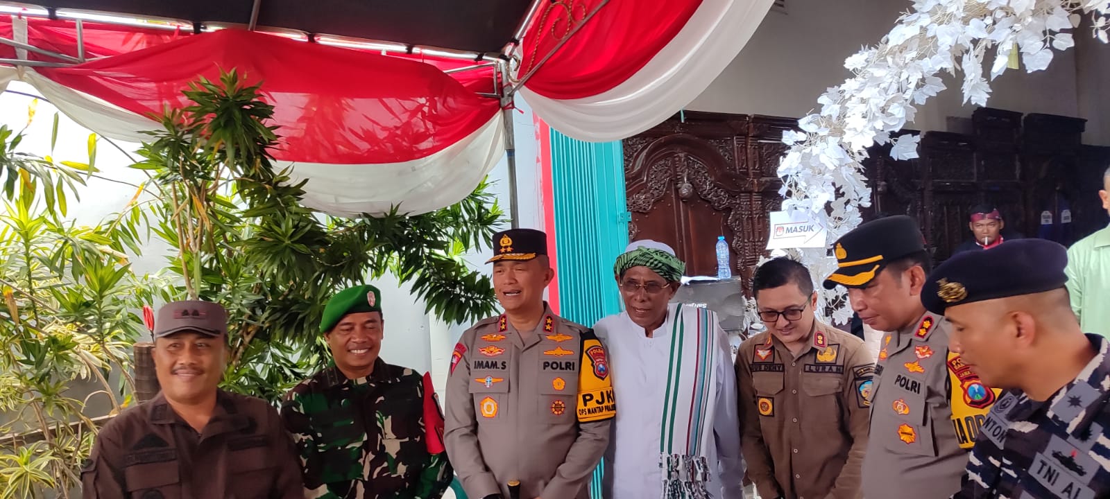Dandim Bangkalan Bersama Forkopimda Laksanakan Patroli di Hari pemungutan suara