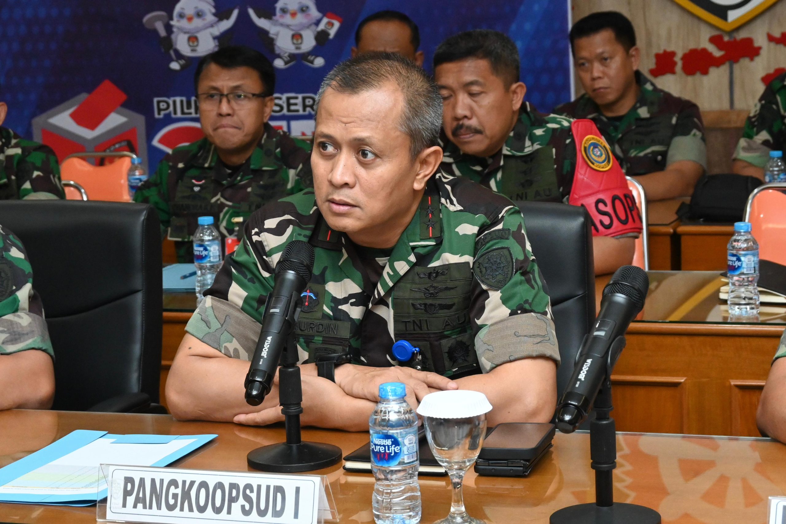 Pangkoops Udara I Pimpin Briefing Pengamanan Pilkada Serentak kepada Satuan Jajaran