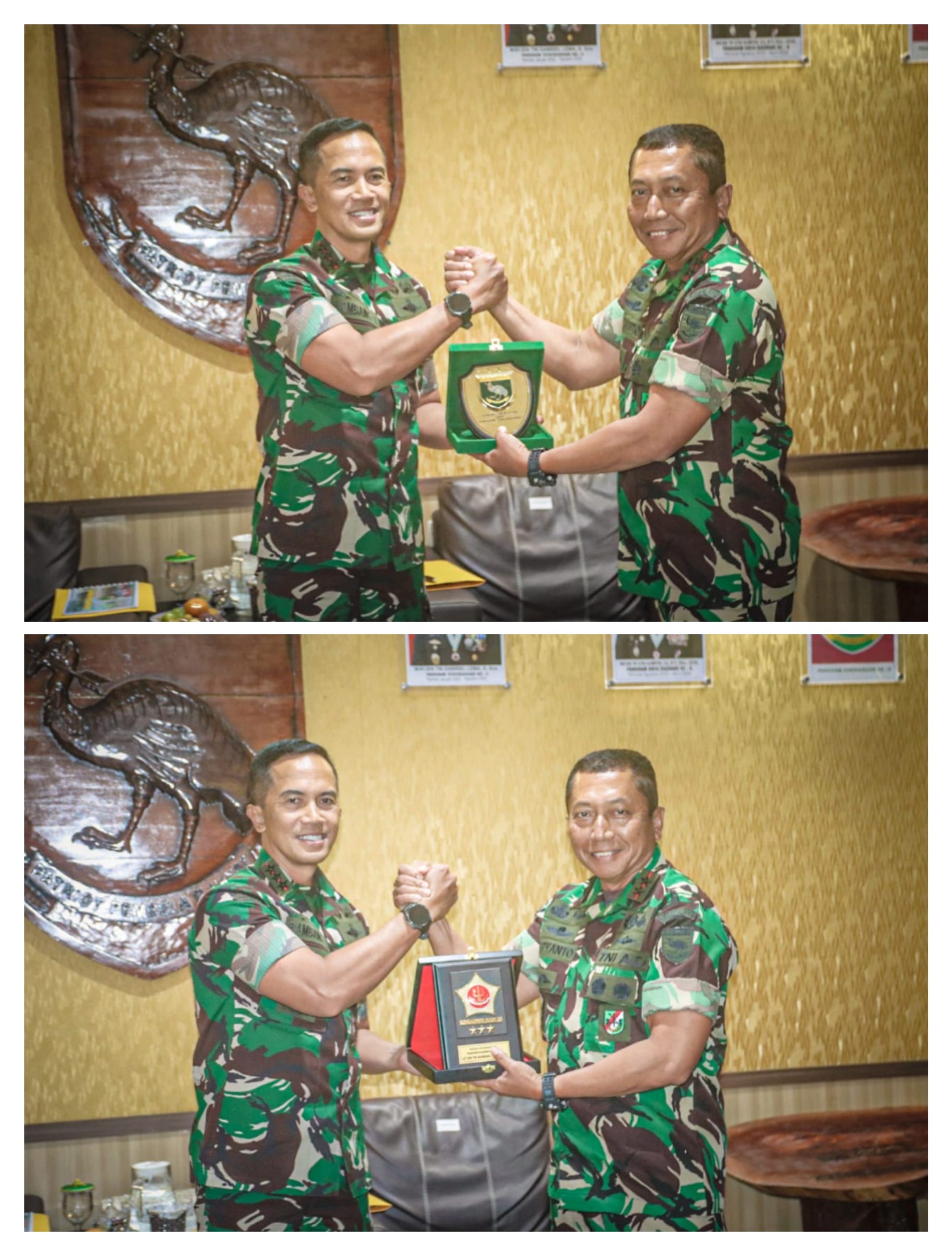 Pangdam Kasuari Sambut Pangkogabwilhan III Beserta Rombongan di Markas Kodam XVIII/Kasuari