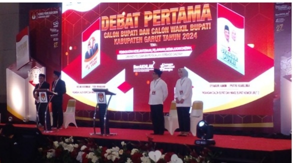 Debat Perdana Pilkada Garut 2024 Berjalan Sukses