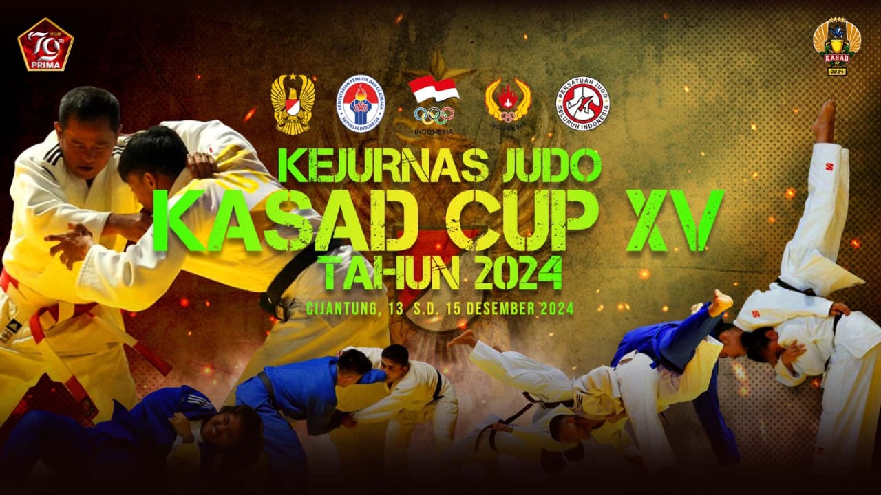 Gratis !!!  Ayo Saksikan Kejurnas Judo Kasad Cup XV Tahun 2024