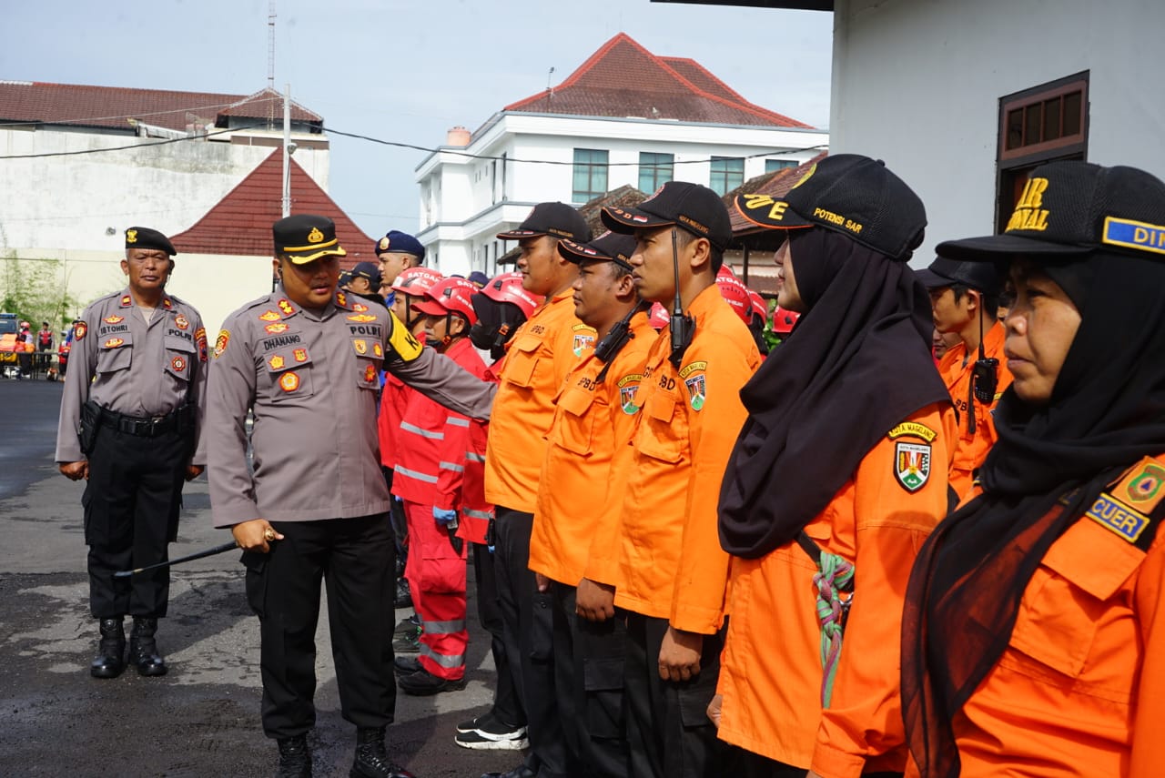 Polres Magelang Kota Siagakan 396 Personel Dalam Tanggulangi Bencana