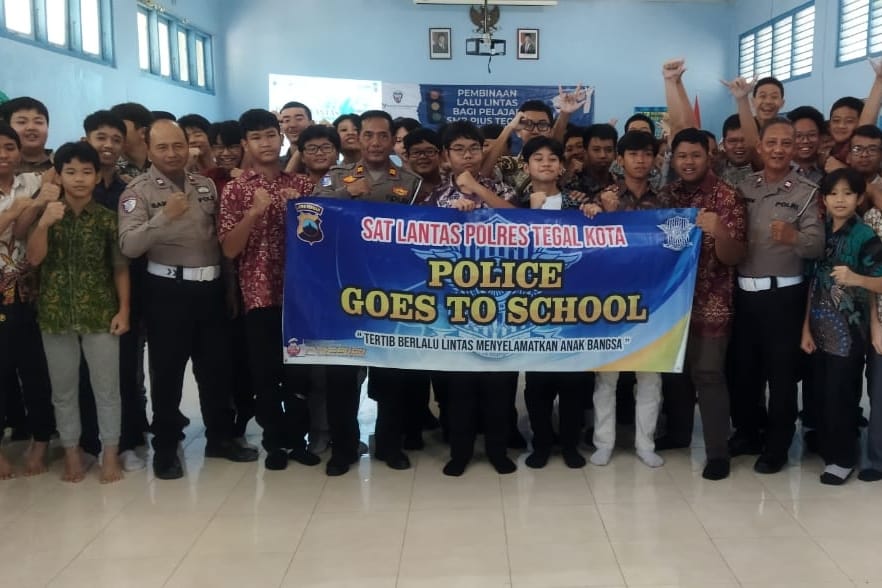 Police Goes to School, Satlantas Polres Tegal Kota Ajak Pelajar Tertib Berlalu Lintas