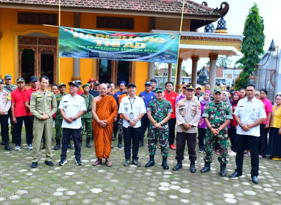 Kodim 0719/Jepara Gelar Kegiatan Hari Juang TNI-AD dan Launching Program Resik-resik Vihara