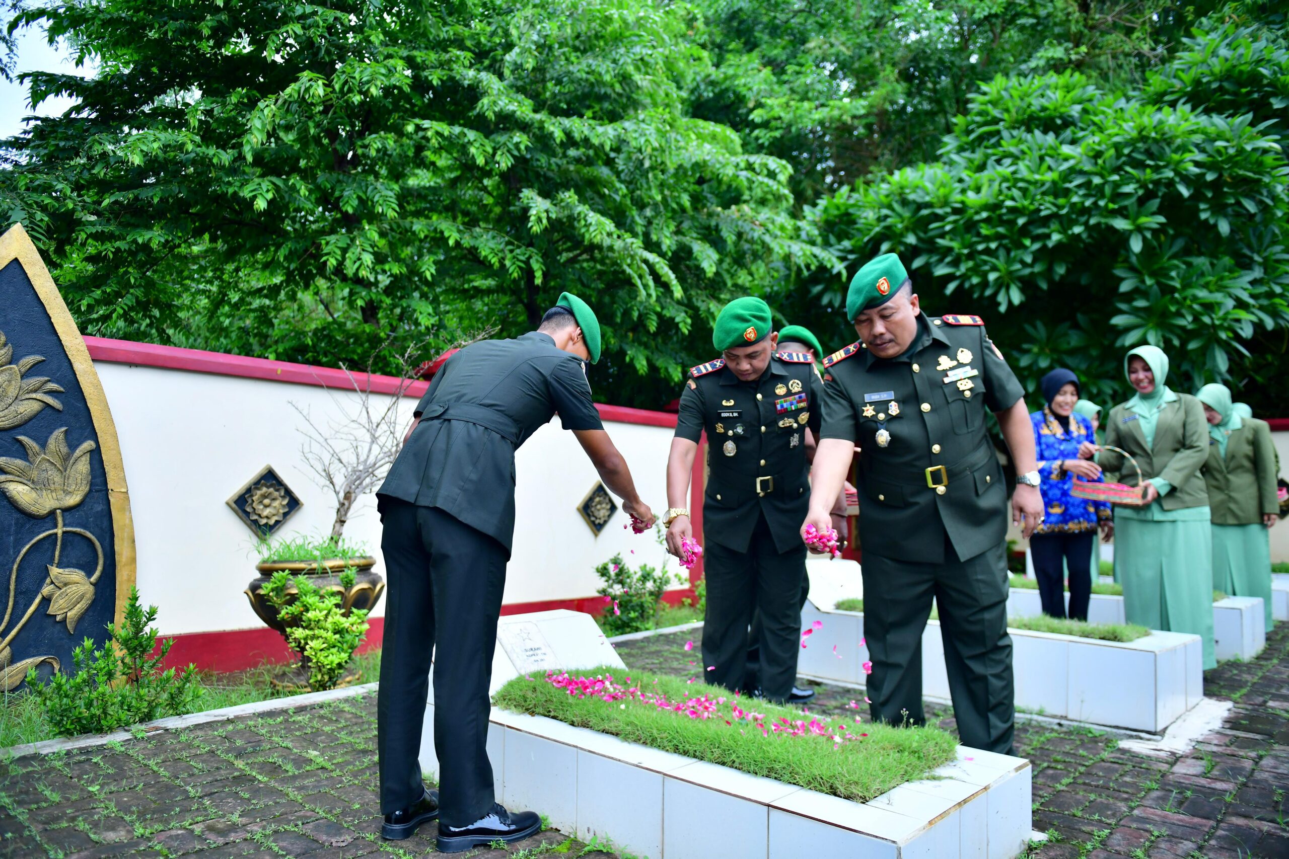 Peringati Hari Juang TNI-AD, Kodim 0719/Jepara Gelar Ziarah Rombongan di Taman Makam Pahlawan Giri Dharma