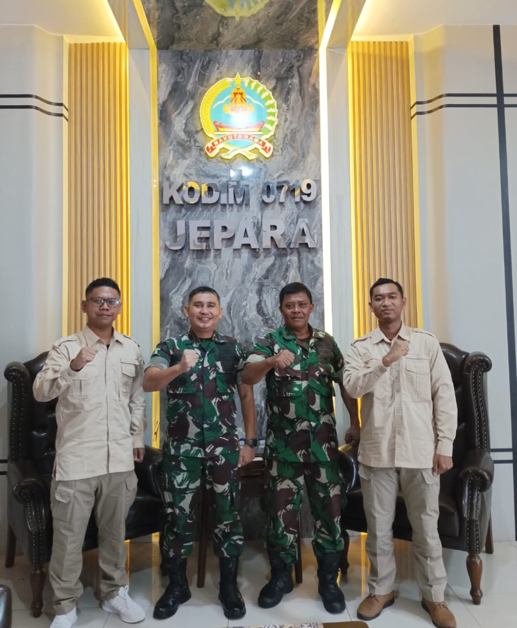 Dandim 0719/Jepara Terima Audiensi Dua Sarjana Penggerak Pembangunan Terkait Program Makan Sehat Bergizi