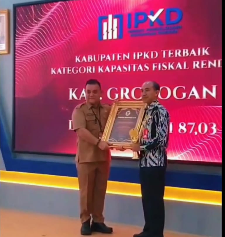 Kabupaten Grobogan Meraih Penghargaan IPKD Tahun Anggaran 2023