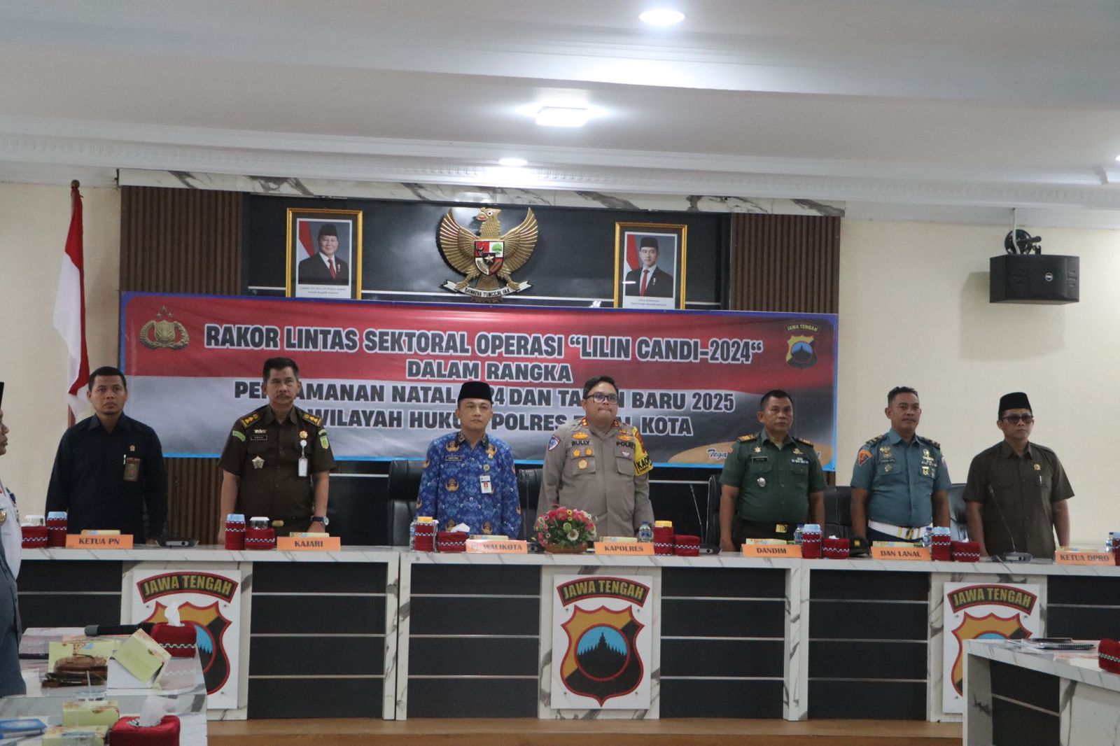 Menjelang Nataru, Polres Tegal Kota Gelar Rapat Koordinasi Lintas Sektoral