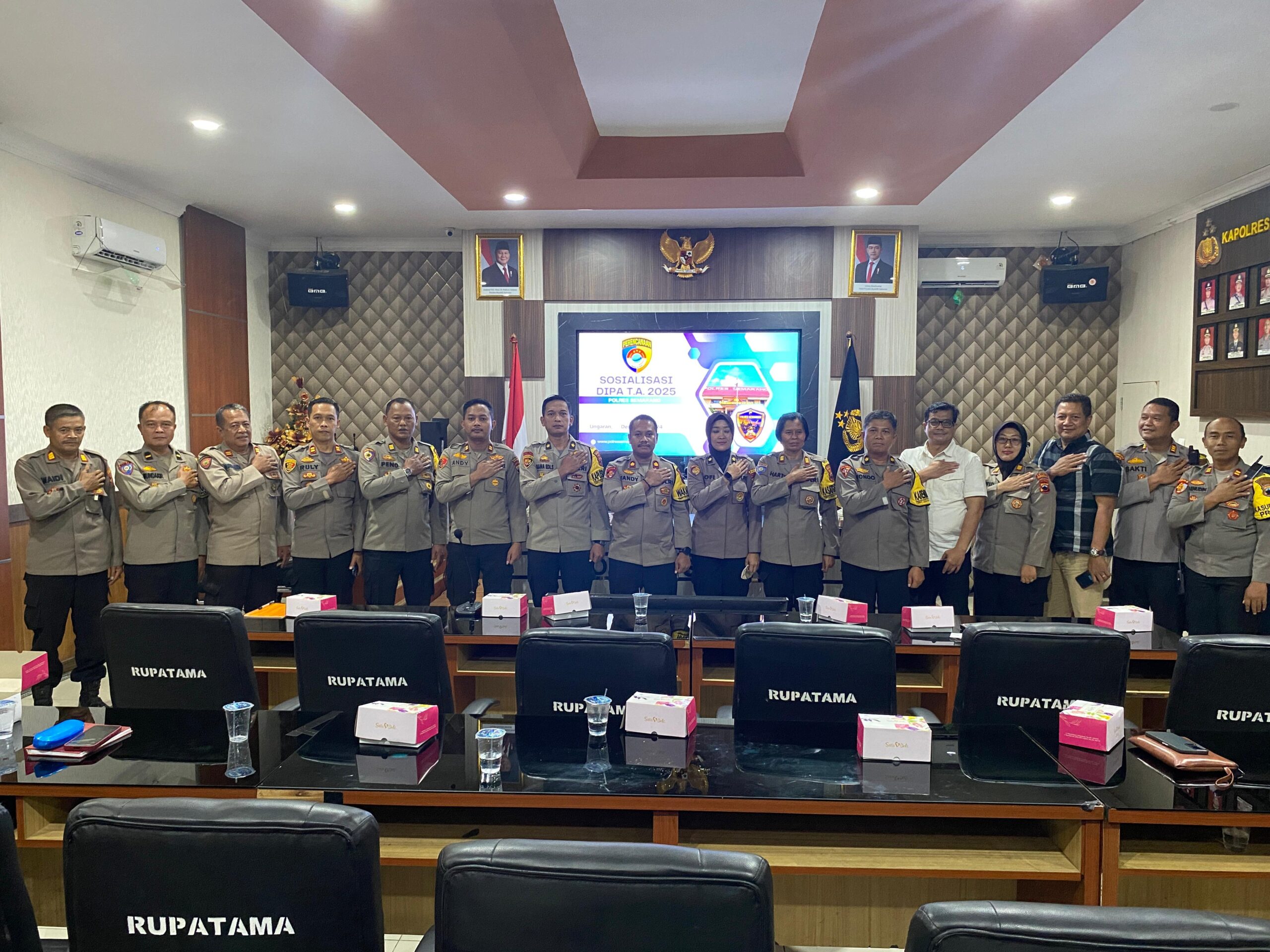Memasuki Akhir Tahun 2024, Polres Semarang Gelar Sosialisasi Anggaran 2025