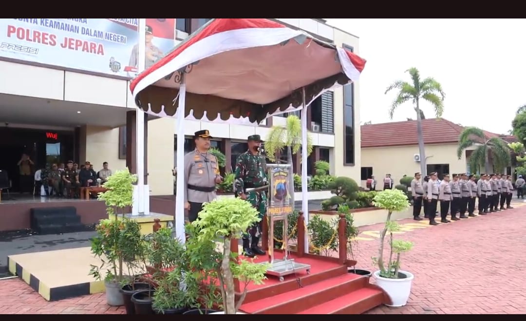 Apel Gelar Pasukan Operasi Lilin Candi 2024, Polres Jepara Siap Amankan Nataru