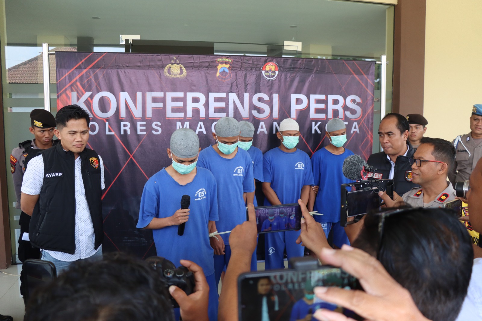 9 Tersangka Pencurian Sepeda Motor dan 5 Unit SPM Diamankan Polres Magelang Kota