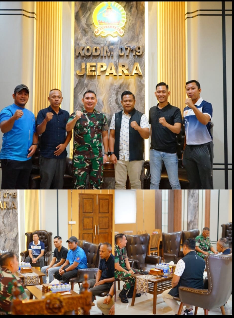 Dandim 0719/Jepara Letkol Arm Khoirul Cahyadi.S.E, Terima Audiensi Forki, Siap Dukung Perkembangan Karate di Jepara