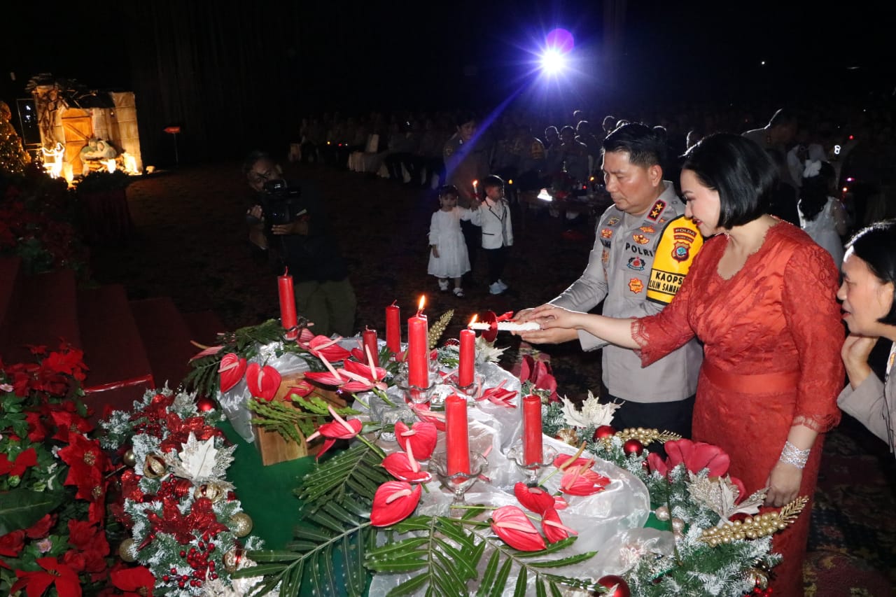 Polda Sulut Gelar Ibadah Natal 2024