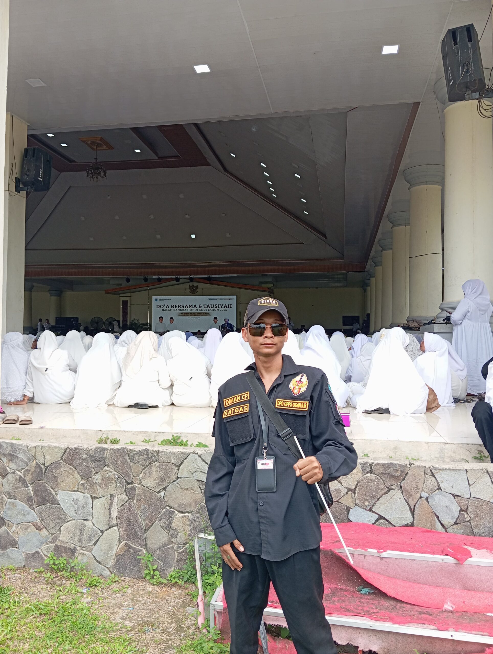 Pengamanan HUT kabupaten ogan ilir ke 21 bersama DPD ormas Gpps kabupaten ogan ilir 