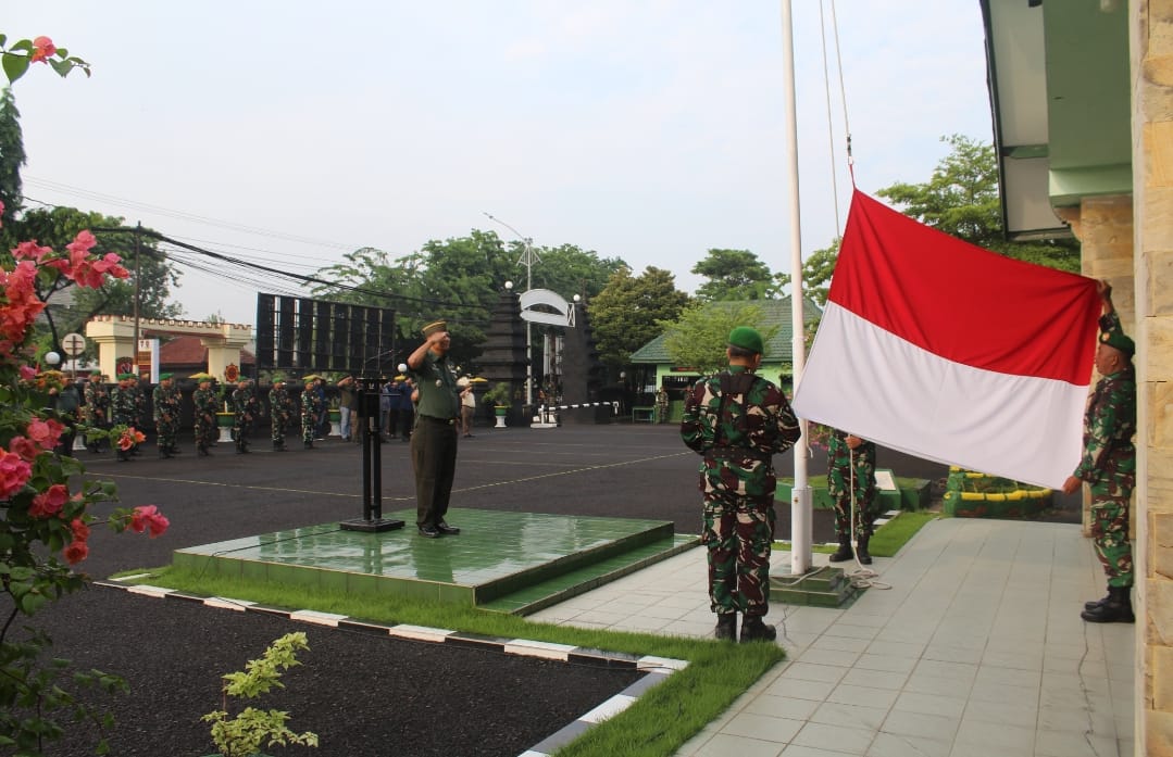 Jaga Kesehatan dan Kebersihan, Pesan Kasdim 0830/Surabaya Utara Usai Upacara Mingguan