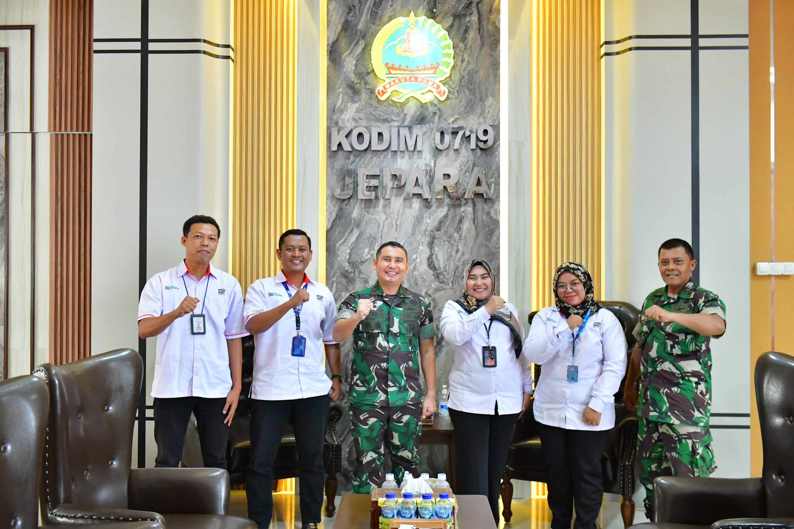 Dandim 0719/Jepara Letkol Arm Khoirul Cahyadi, S.E. Terima Audiensi PT POS Indonesia Cabang Jepara