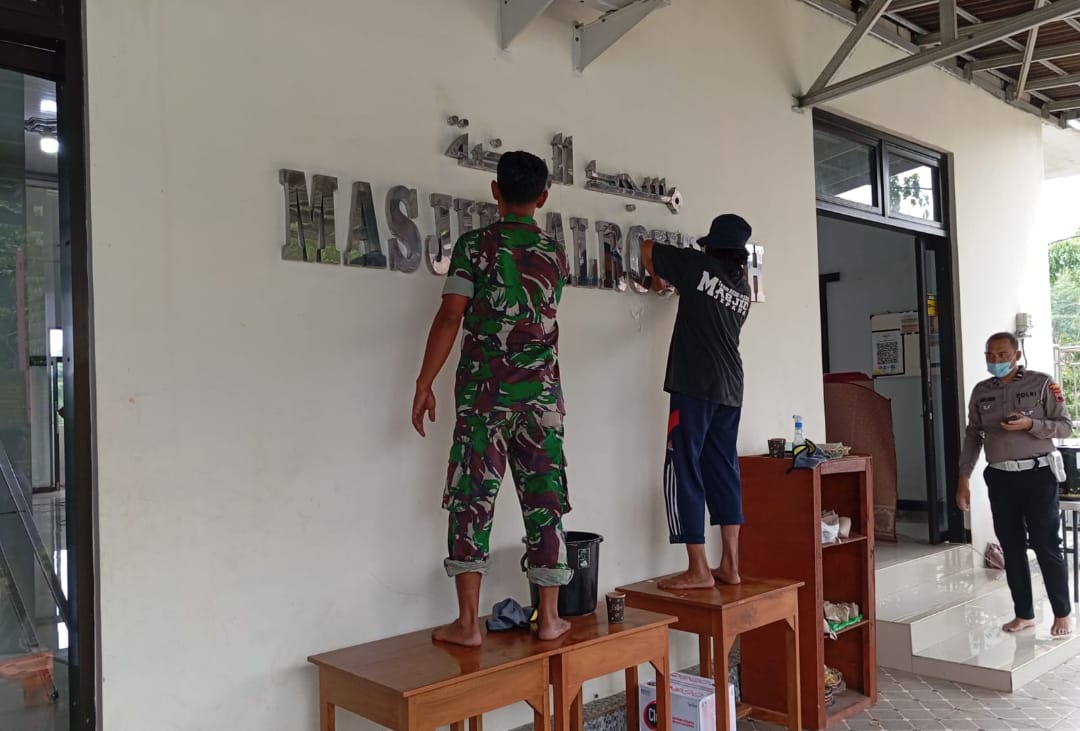 Sambut Ramandan 1446 H, Kodim 0719/Jepara Konsisten Jalankan Program “Resik – resik Masjid