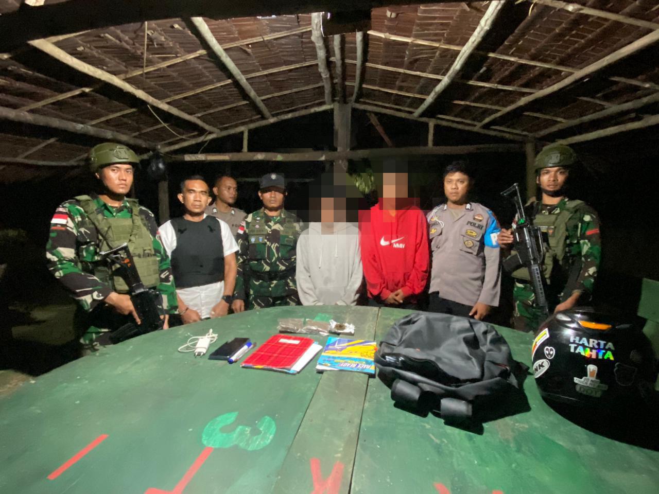 Berantas Peredaran Narkoba, Satgas Yonif 131/Brajasakti Kembali Amankan Ganja di Perbatasan RI-PNG