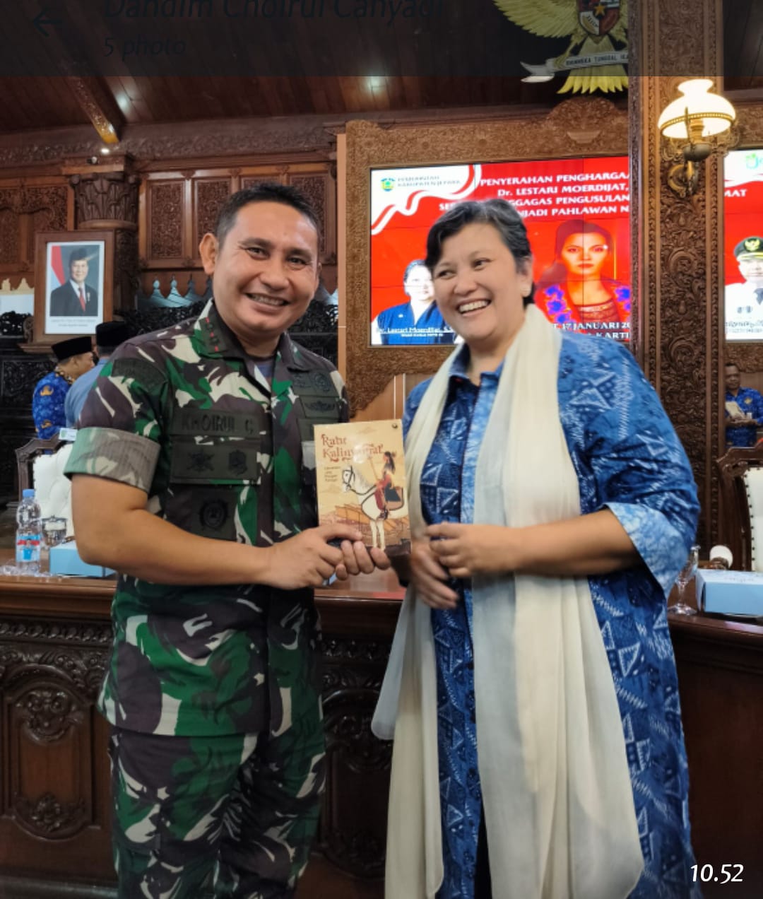 Dandim 0719/Jepara Hadiri Penyerahan Penghargaan untuk Dr. Lestari Moerdijat, Dorong Pelestarian Nilai-Nilai Kepahlawanan Ratu Kalinyamat