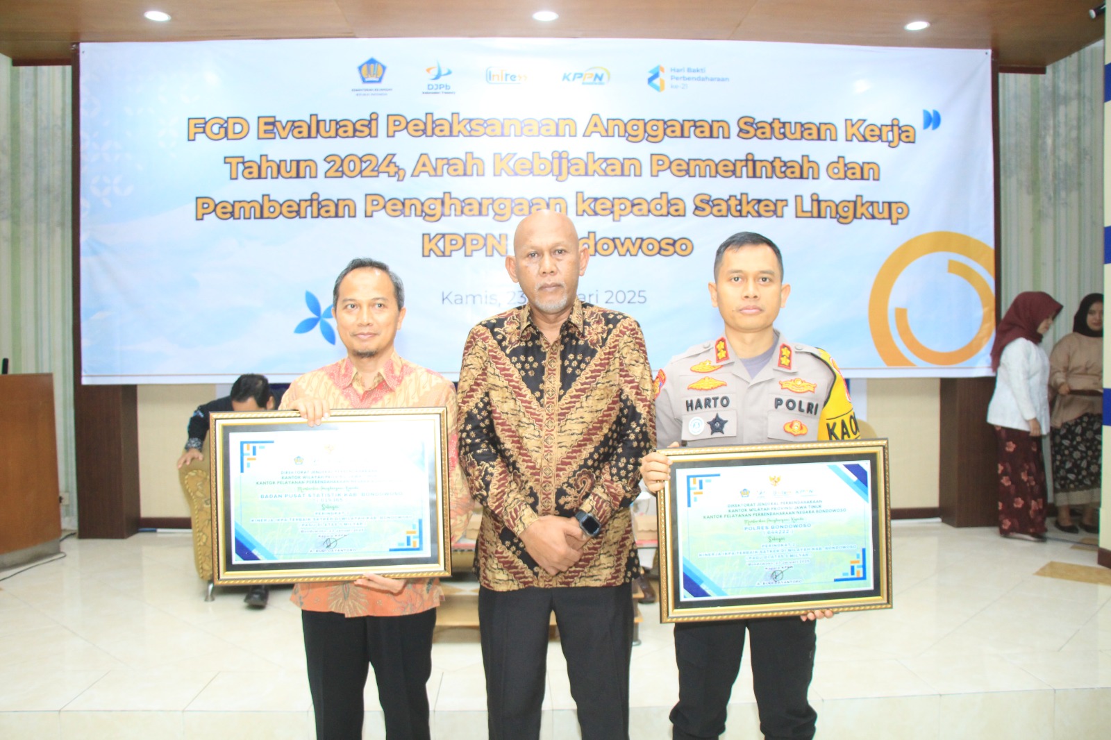 Polres Bondowoso Raih Dua Penghargaan dari KPPN