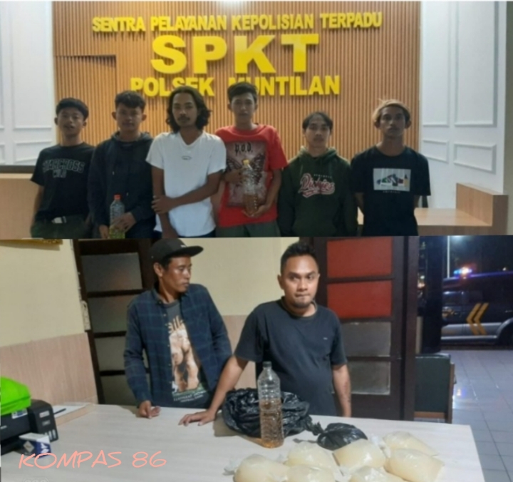 Cipta Kondisi Jelang Bulan Puasa, Polsek Muntilan Polresta Magelang, Gelar Razia Miras dan Amankan 13 Pelaku