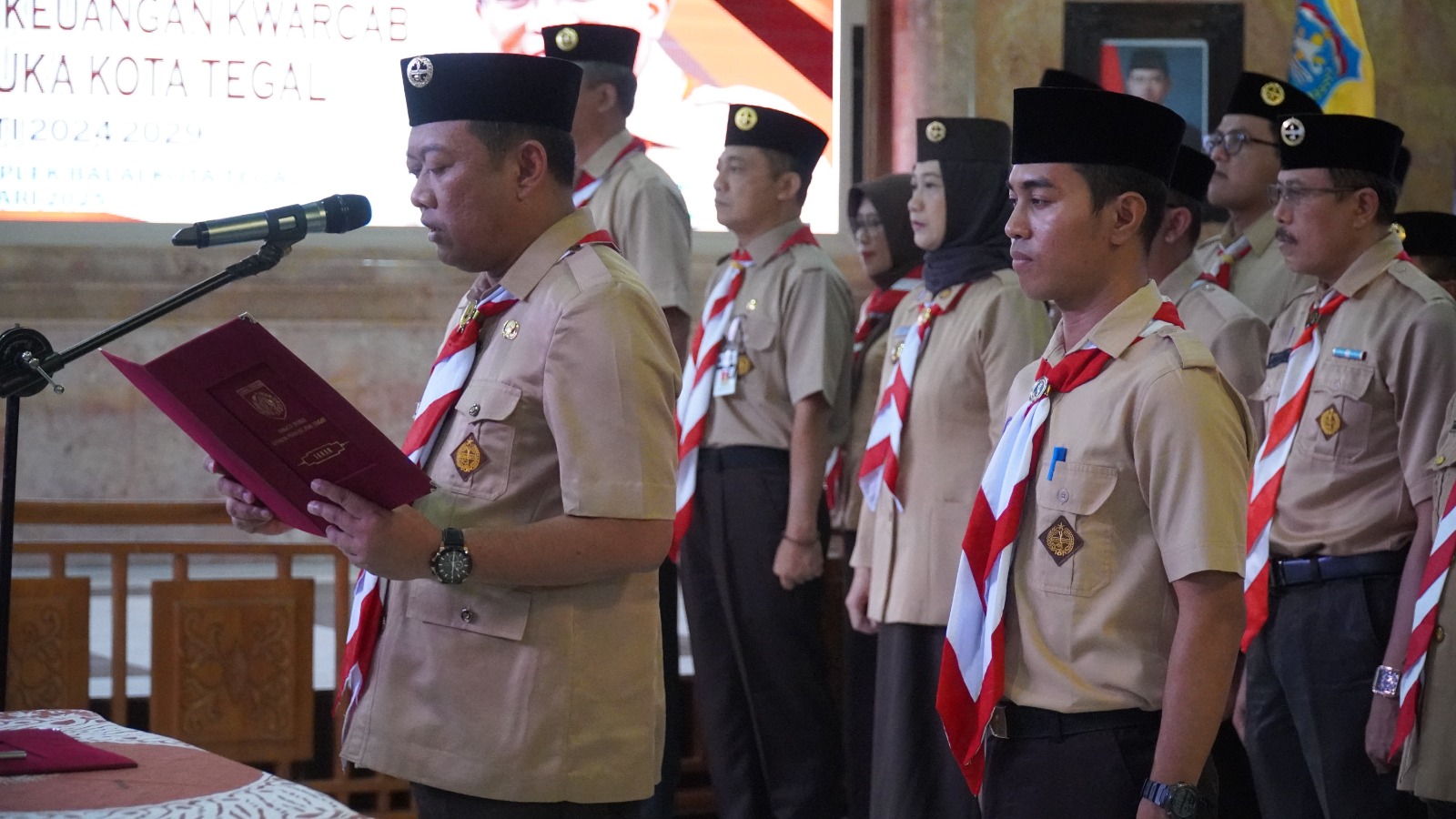 Agus Dwi Sulistyantono Resmi Dilantik Menjadi Ketua Kwarcab Kota Tegal