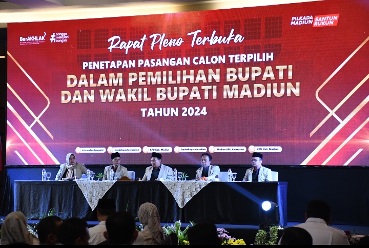 Polres Madiun Kota Terjunkan 126 Personel Amankan Sidang Pleno Penetapan Pemenang Pilkada tahun 2024