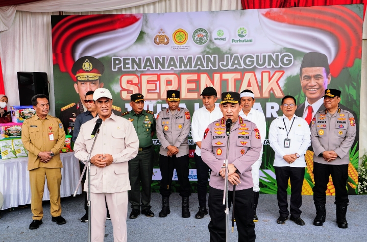 Gerakan 1 Juta Hektare Jagung: Sinergi Polri dan Kementrian Pertanian Wujudkan Swasembada Pangan 2025
