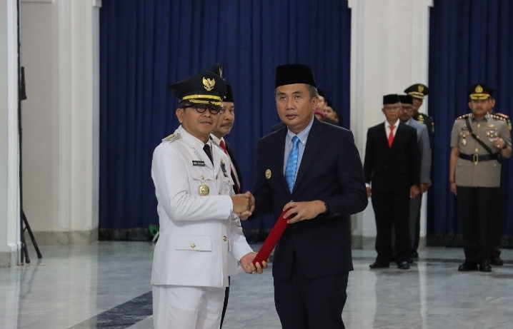 Benny Bachtiar Dilantik Sebagai PJ Walikota Cimahi Gantikan Dicky Saromi