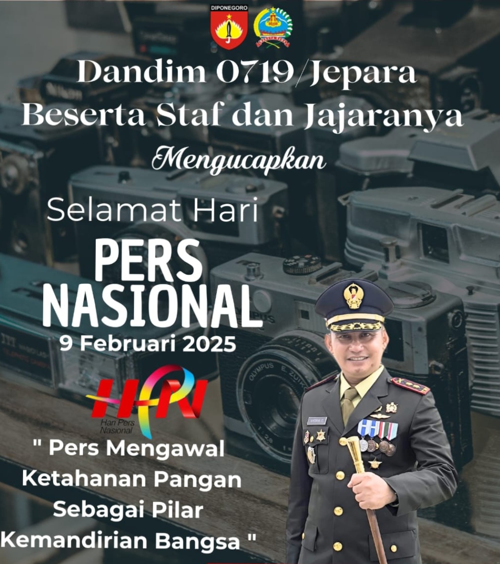 Dandim 0719 / Jepara: Pers Mengawal Ketahanan Pangan sebagai Pilar Kemandirian Bangsa