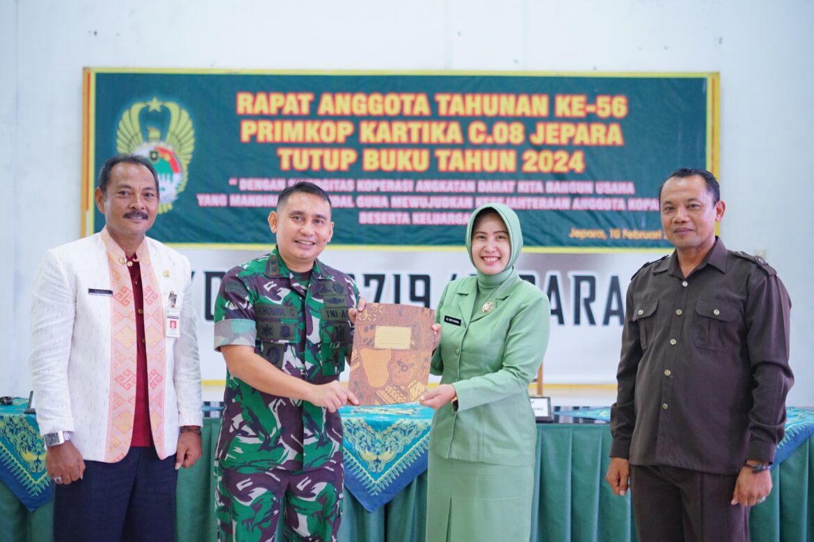 Kodim 0719 / Jepara Gelar Rapat Anggota Tahunan ke-56 Primkop Kartika C-08 Jepara