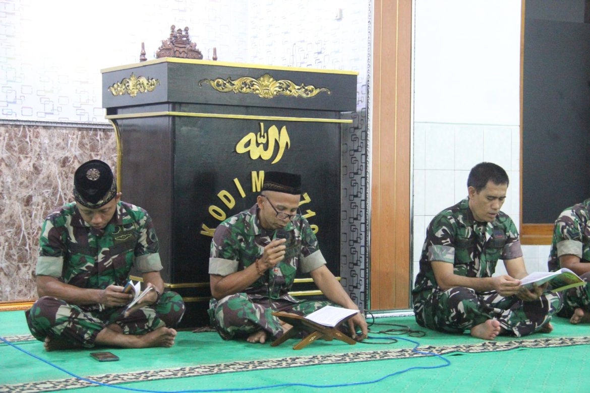 Kodim 0719 / Jepara Gelar Doa Bersama Mingguan untuk Meningkatkan Keimanan dan Kebersamaan