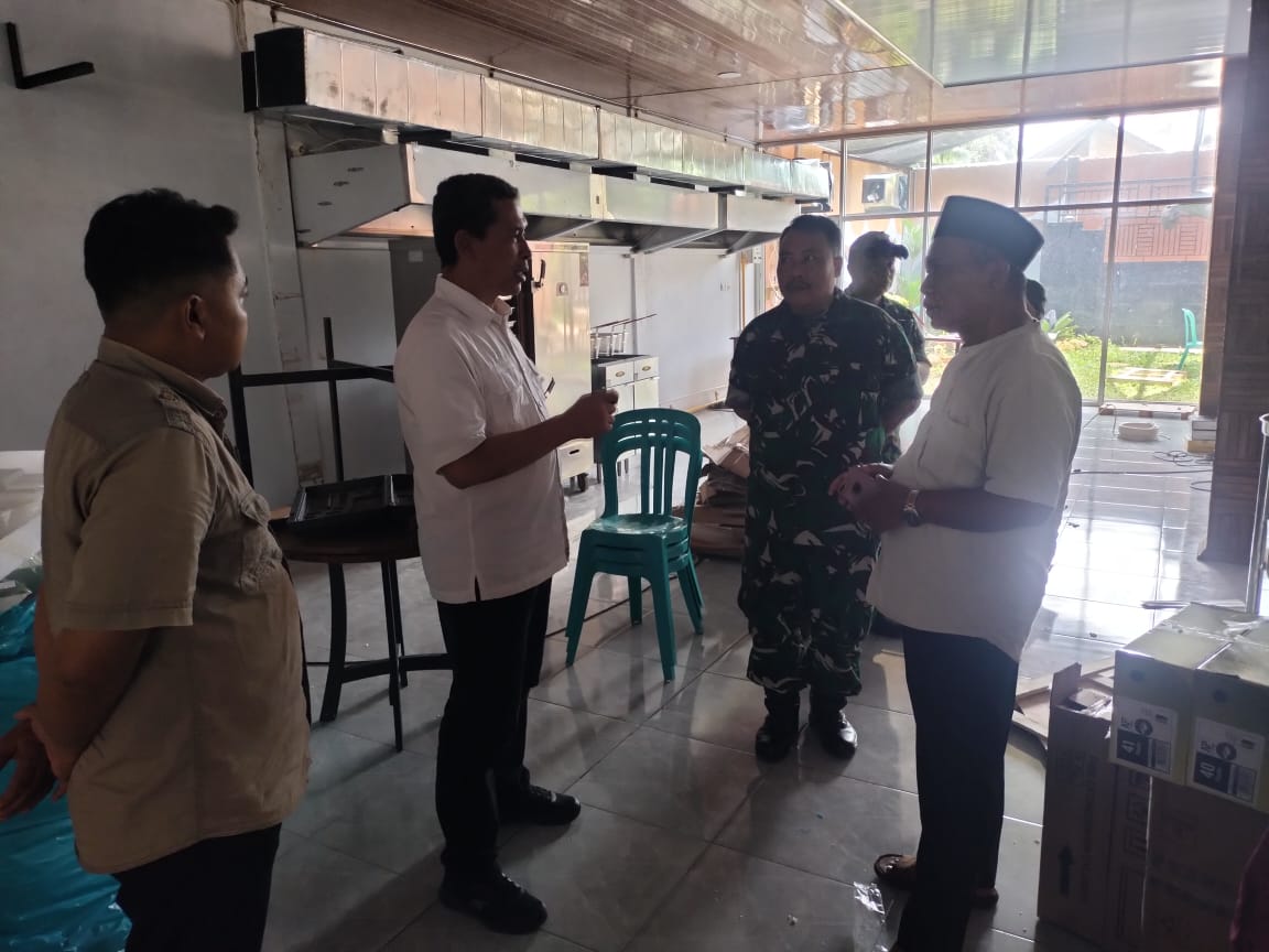 Kodim 0719 / Jepara Dampingi Pengecekan Lokasi SPPG / Dapur Program Makan Bergizi dari Badan Gizi Nasional (BGN)