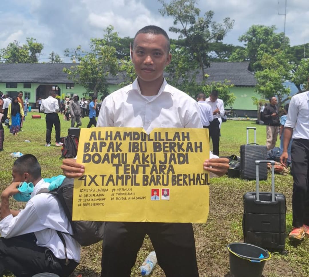 Berkat Program Kodim 0719 / Jepara SERANI, Anak Seorang Buruh Proyek Bangunan di Jakarta, Evan Prayogo Berhasil Menjadi Anggota TNI
