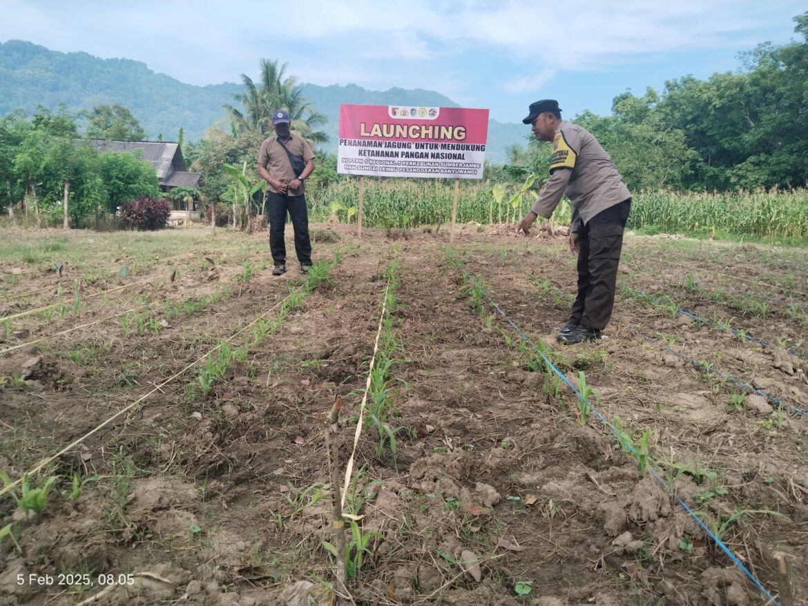 Gelorakan Swasembada Pangan, Polresta Banyuwangi Ajak Warga Manfaatkan Lahan Kosong