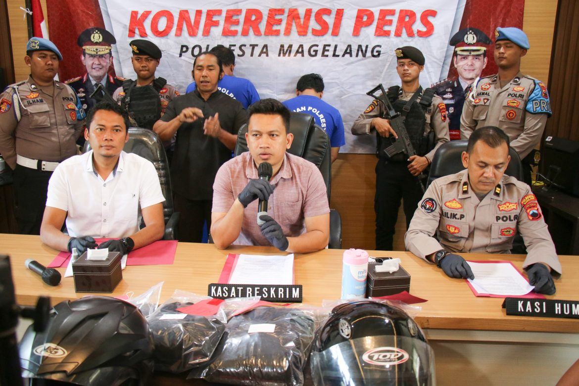 Modus Kelabuhi Pengemudi, Komplotan Pencuri Cilincing Dibekuk Polresta Magelang